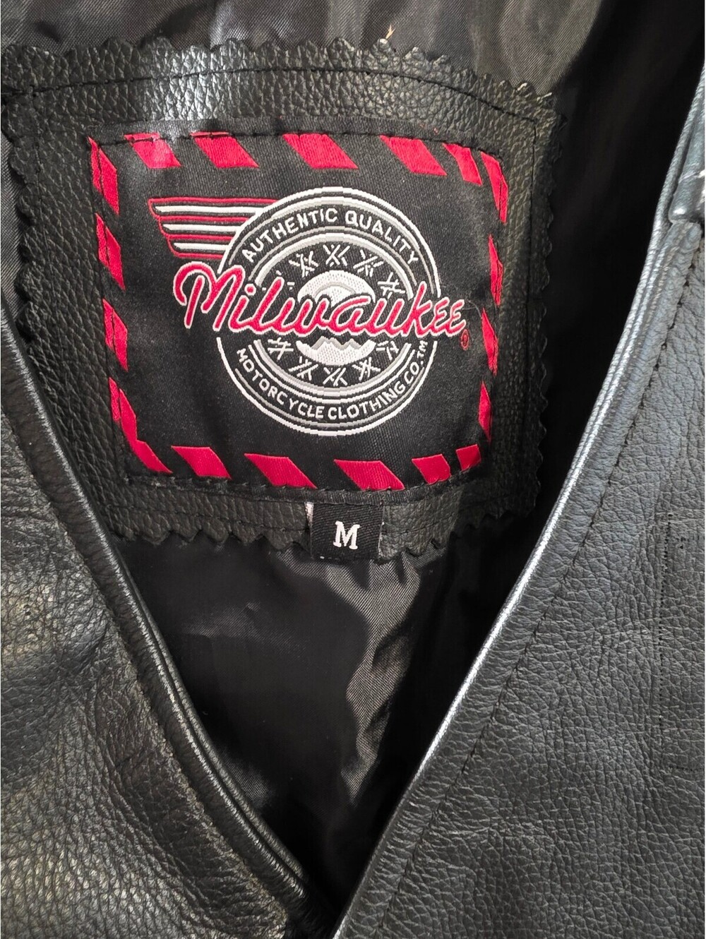 Milwaukee Motorcycle Clothing Co. Black Leather Vest